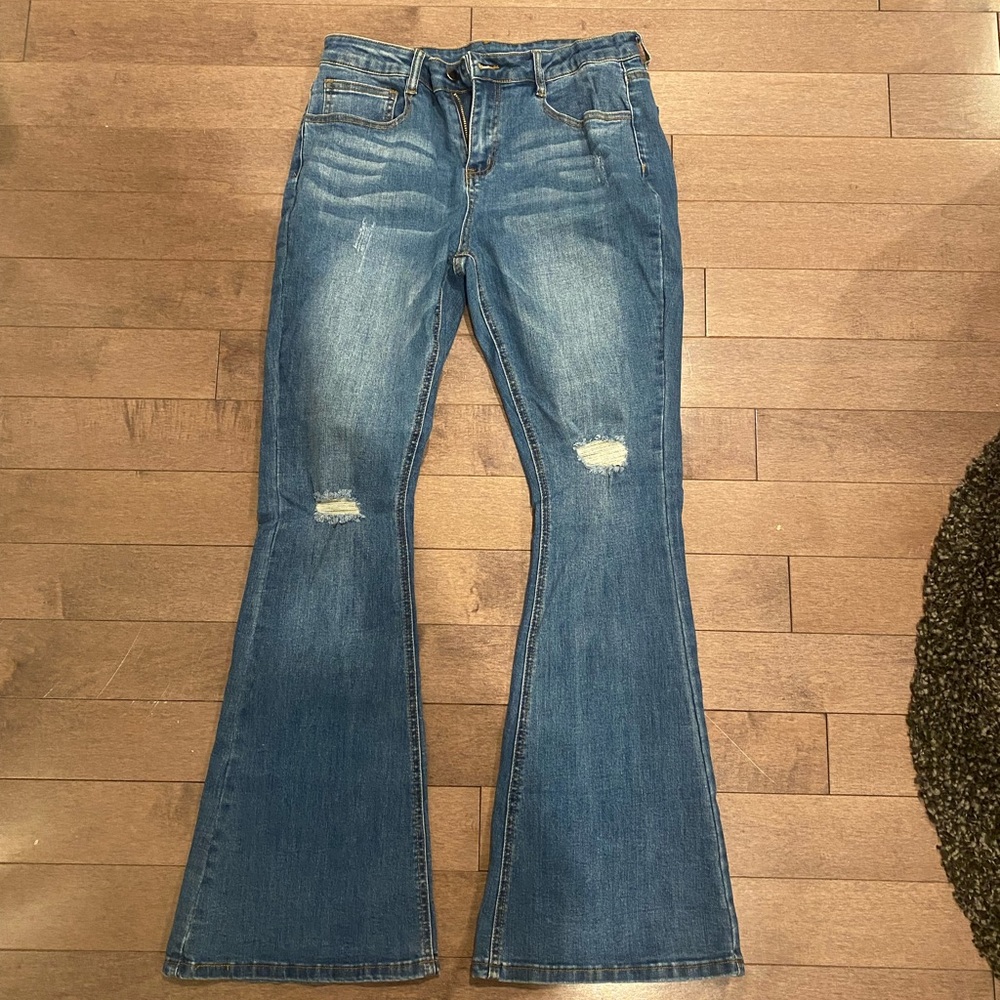 High waisted flare Jeans
